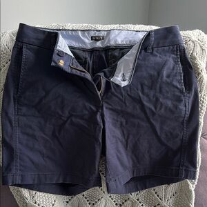 J. Crew Blue Flat Front Shorts Classic Style